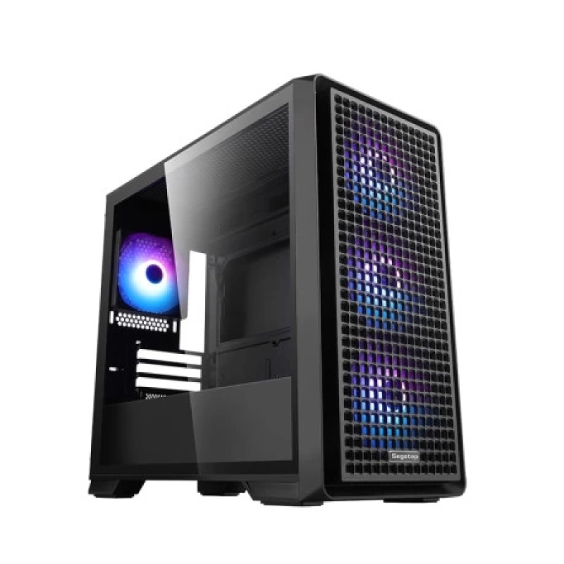 SEGOTEP Radiant Siyah 750W 80+ Bronze PCIE 5.0 Mid Tower Kasa (Rainbow Fan)