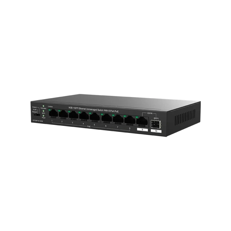 TENDA TEG1110PF-8-120W 10PORT 10/100/1000 SWITCH