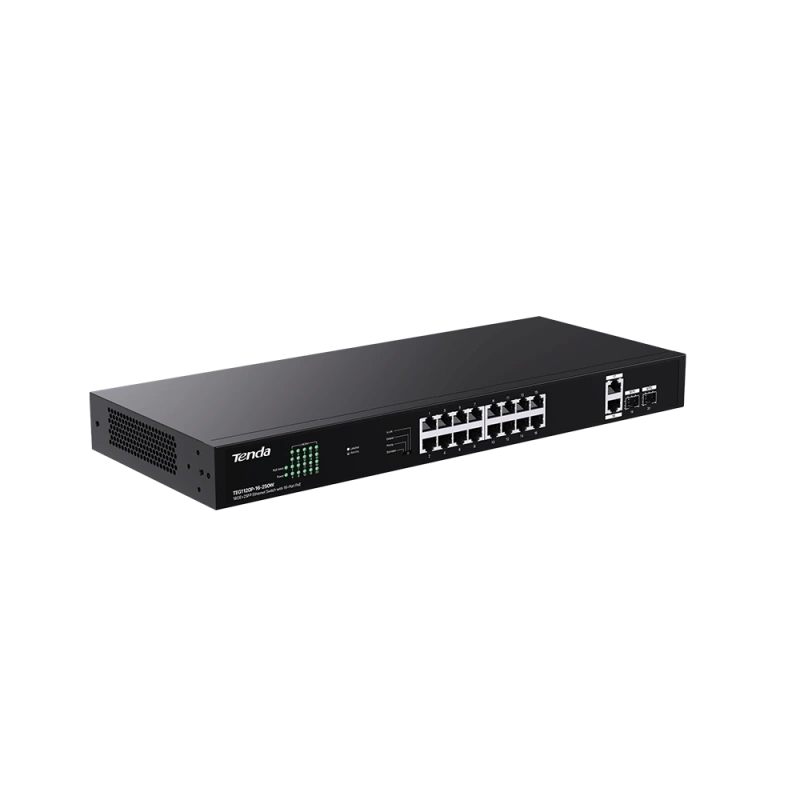 TENDA TEG1120P-16-250W 18PORT 10/100/1000 SWITCH