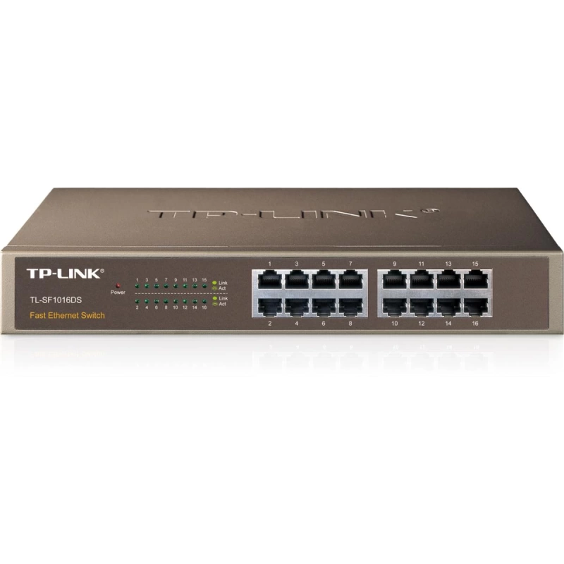 TP-LINK TL-SF1016DS 16 PORT 10/100 ÇELİK KASA SWITCH