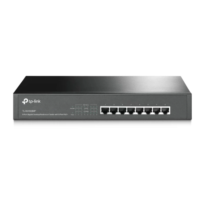 TP-LINK TL-SG1008MP 8PORT 10/100/1000 YÖNETİLEMEZ POE SWITCH