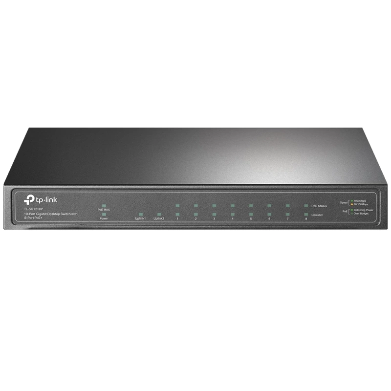 TP-LINK TL-SG1210P 10PORT 10/100/1000 YÖNETİLEMEZ POE SWITCH