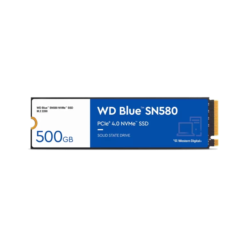WD Blue SN580 500GB PCIe Gen4x4 4000MB/3600MB M.2 SSD (WDS500G3B0E)