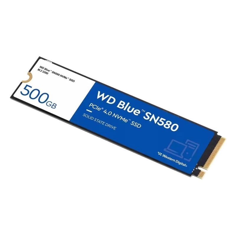 WD Blue SN580 500GB PCIe Gen4x4 4000MB/3600MB M.2 SSD (WDS500G3B0E)
