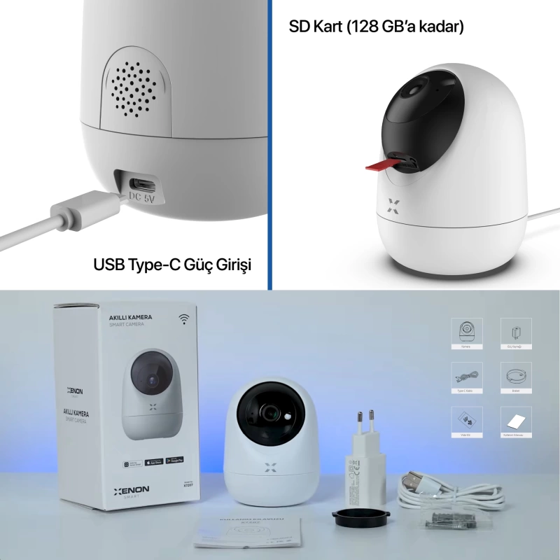 XENON X7205 FHD GECE GORUS WI-FI GUVENLIK KAMERASI