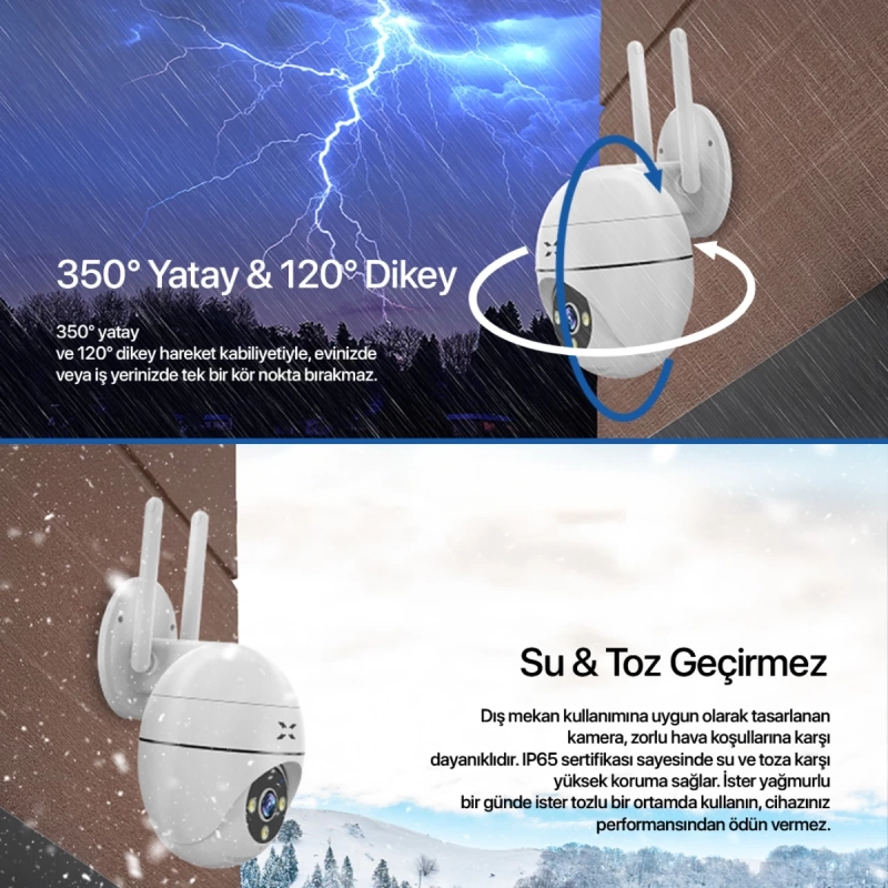 XENON X7266 FHD 3MP GECE G. WI-FI GUVENLIK KAM.