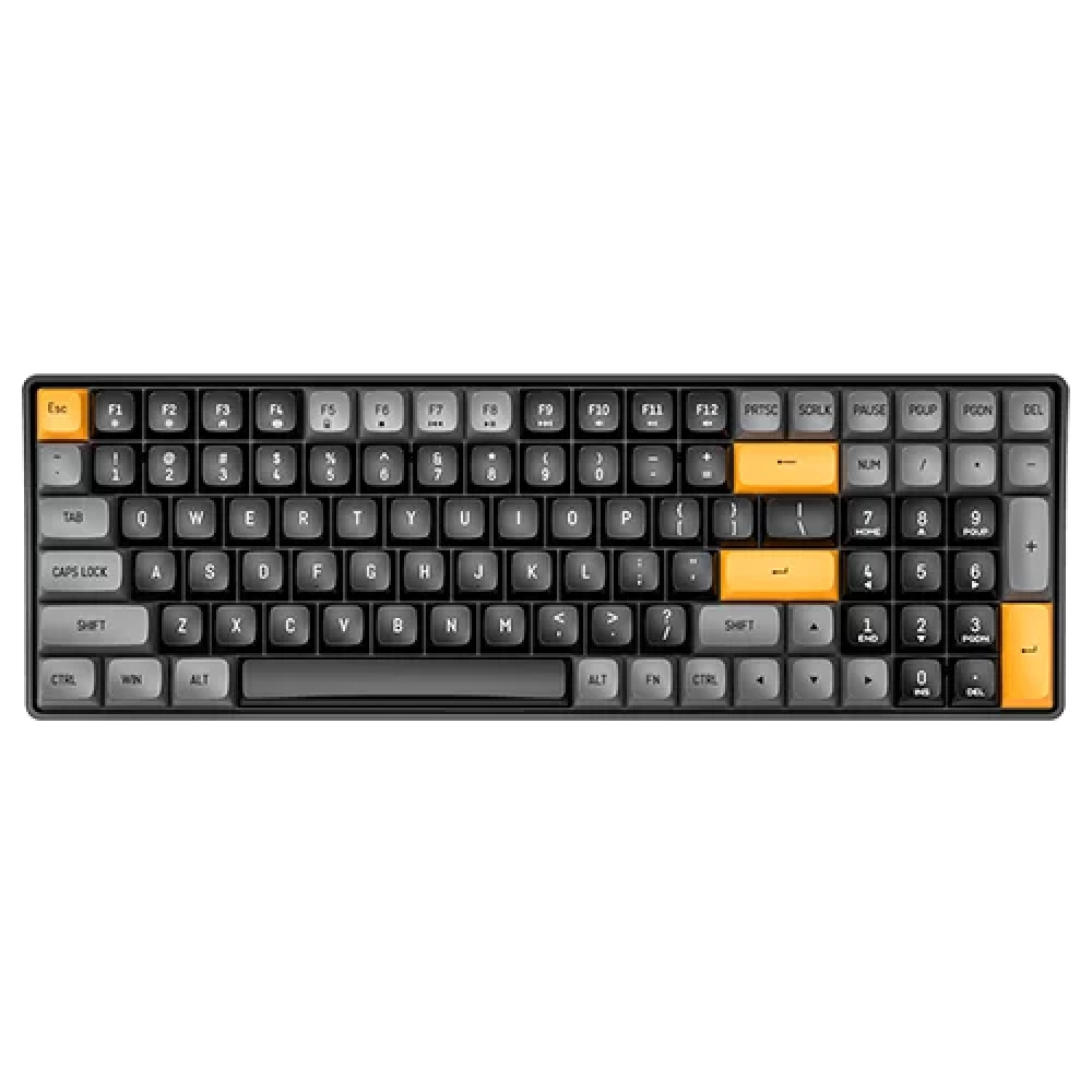 Aigo A100 Brown Sugar Yellow Switch İngilizce Kablolu/Kablosuz Mekanik Klavye