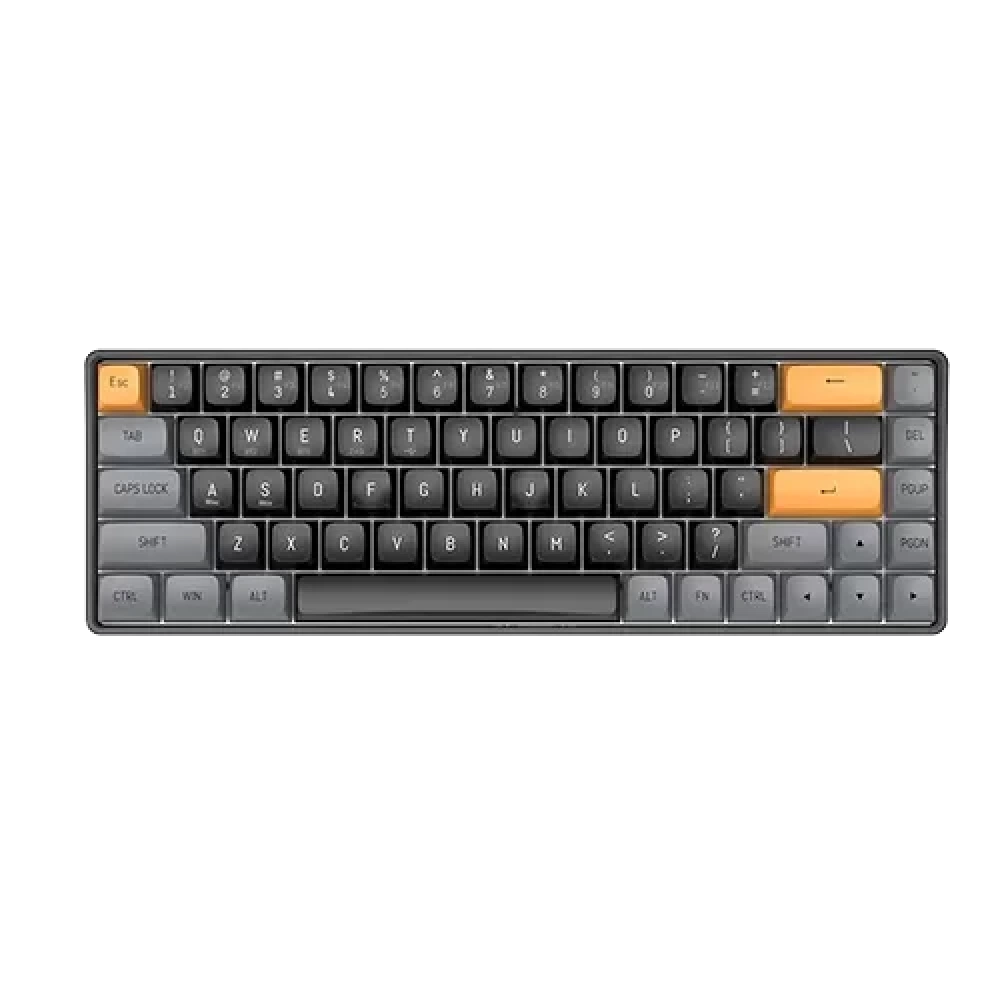 Aigo A68 Brown Sugar Yellow Switch İngilizce Kablolu/Kablosuz Mekanik Klavye