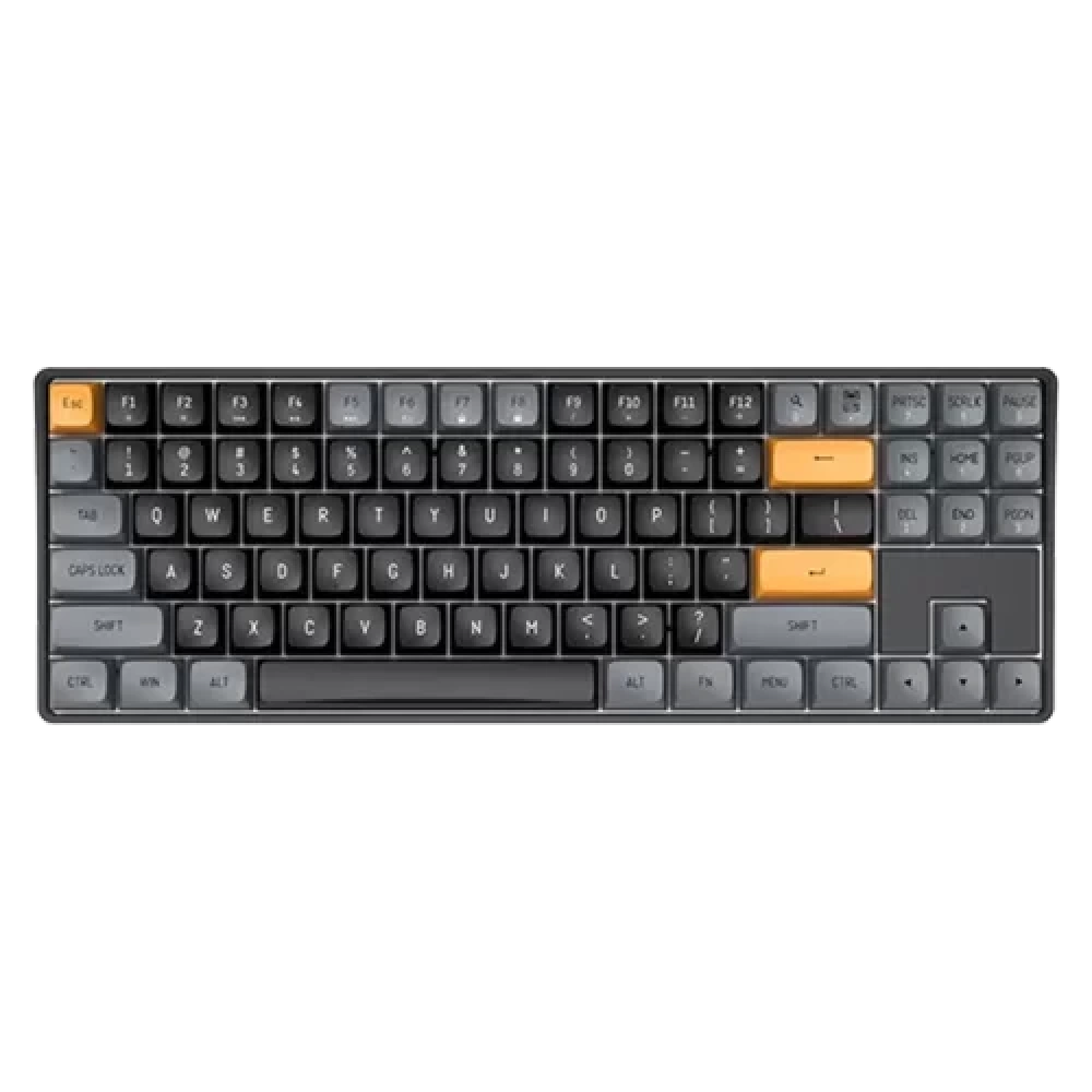Aigo A87 Brown Sugar Yellow Switch İngilizce Kablolu/Kablosuz Mekanik Klavye