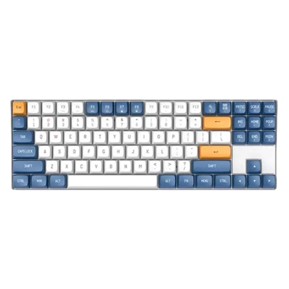 Aigo A87 Starry Blue Yellow Switch İngilizce Kablolu/Kablosuz Mekanik Klavye