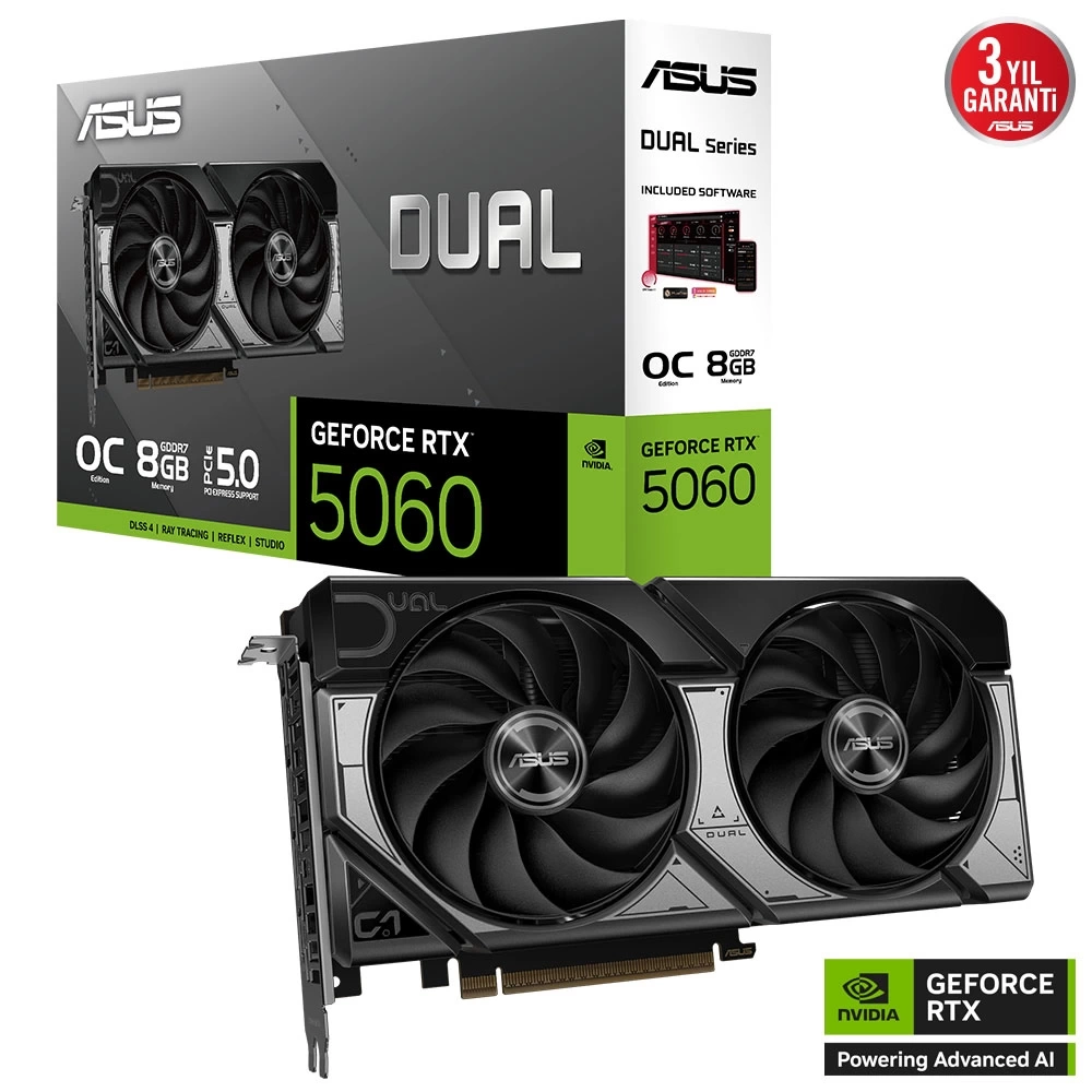 ASUS DUAL-RTX5060-O8G-GAMING 128BIT VGA