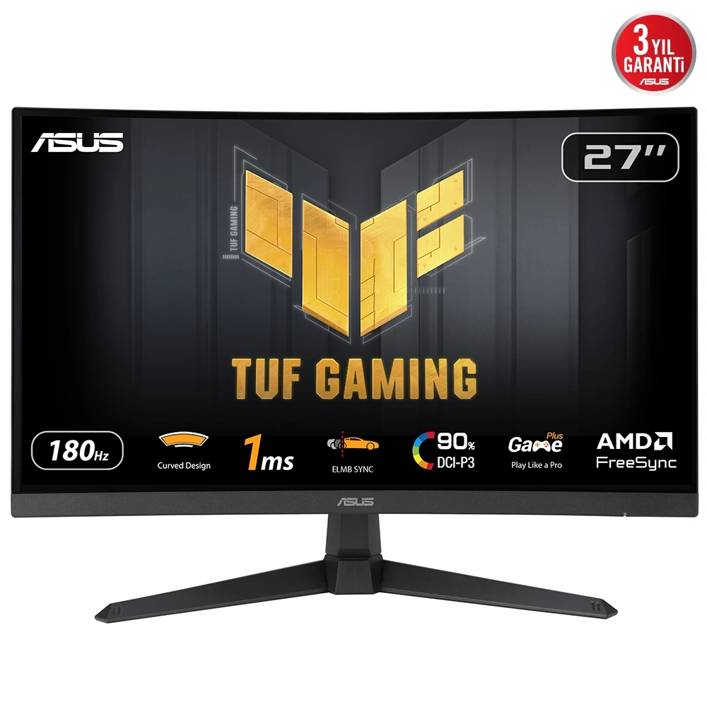 ASUS TUF GAMING VG27VQ3B 27 1MS 180HZ CURVED VA