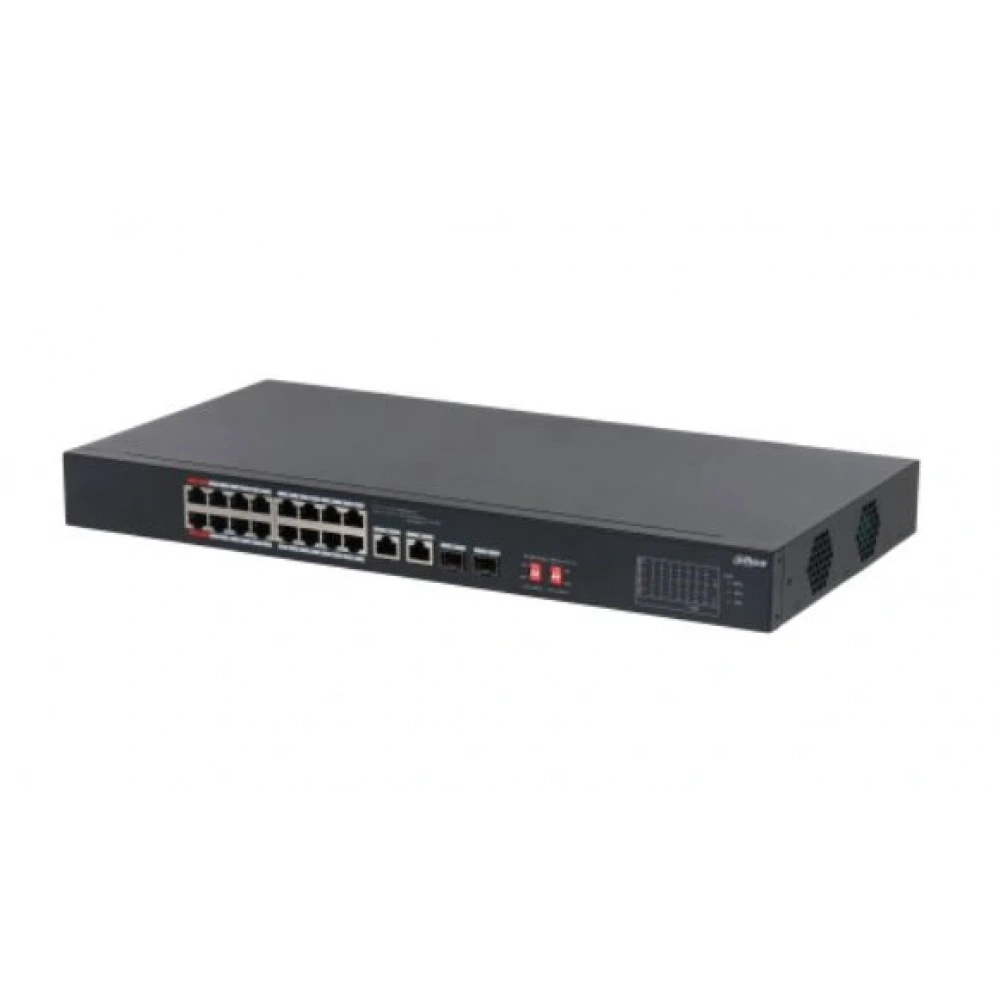 DAHUA PFS3218-16ET-135 16 PORT 16XFE-2XGE-2XGE/SFP 135W YÖNETİLEMEZ POE SWİTCH