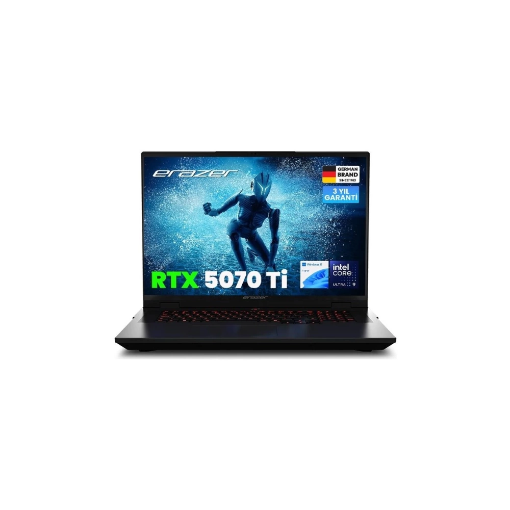 Erazer Beast 18 X1 MD62746 Intel Ultra 9 275HX 32GB Ram 2tb SSD RTX5070TI 18 240Hz Qhd+ IPS W11H Oyuncu Laptop