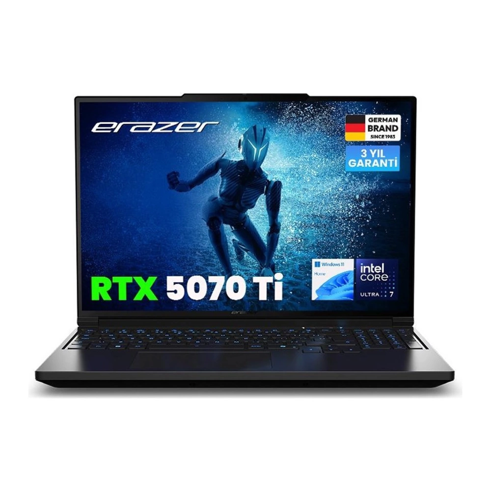Erazer Major 16 X1 MD62735 Intel Ultra 9 275HX 32GB 2TB SSD RTX5070Ti 16 300Hz QHD+ Windows 11 Oyuncu Laptop