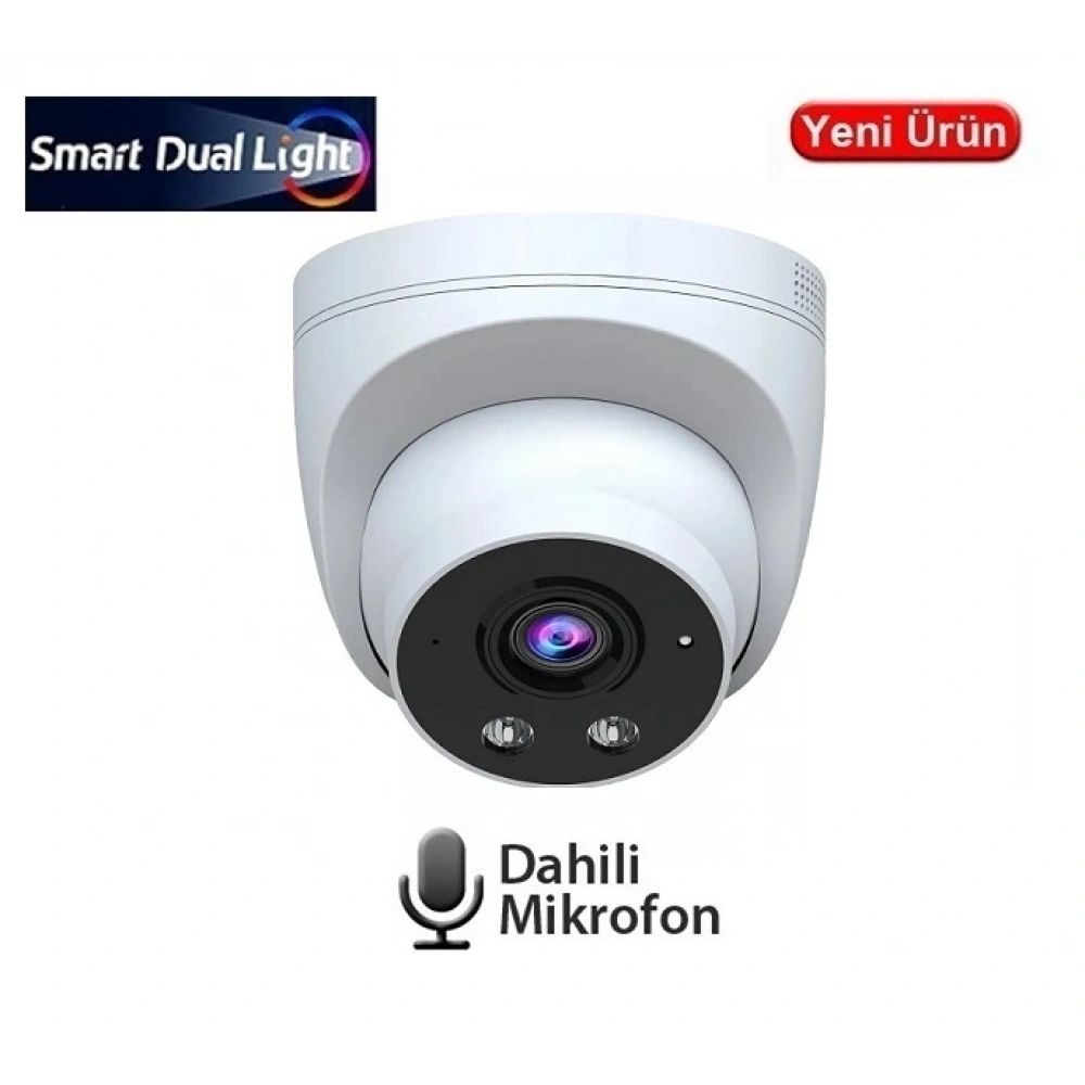 EZCOOL EZ-1115IPS 5MP 2.8MM SMART DUAL SESLİ POE  IP DOME KAMERA