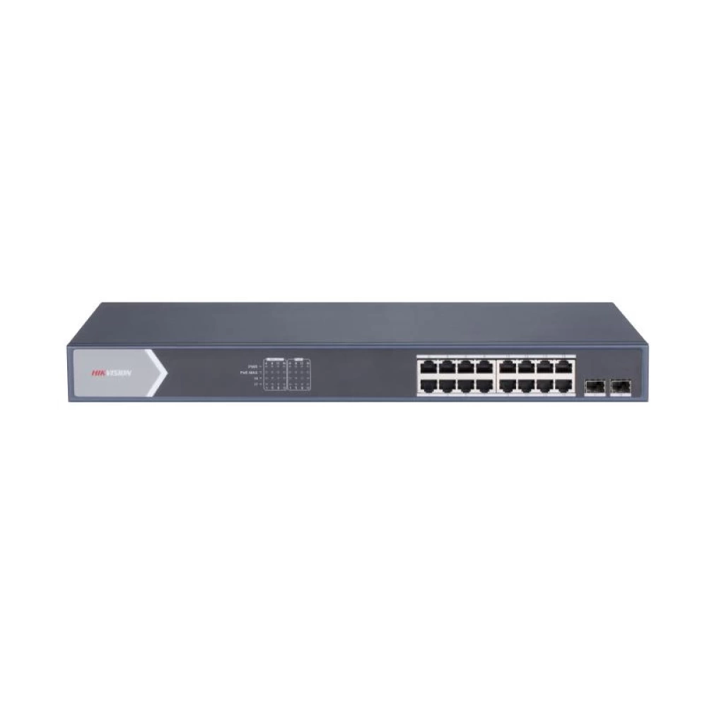 HIKVISION DS-3E1518P-SI 16XGE+2XGE/SFP 225W F.GİGABİT POE SWİTCH