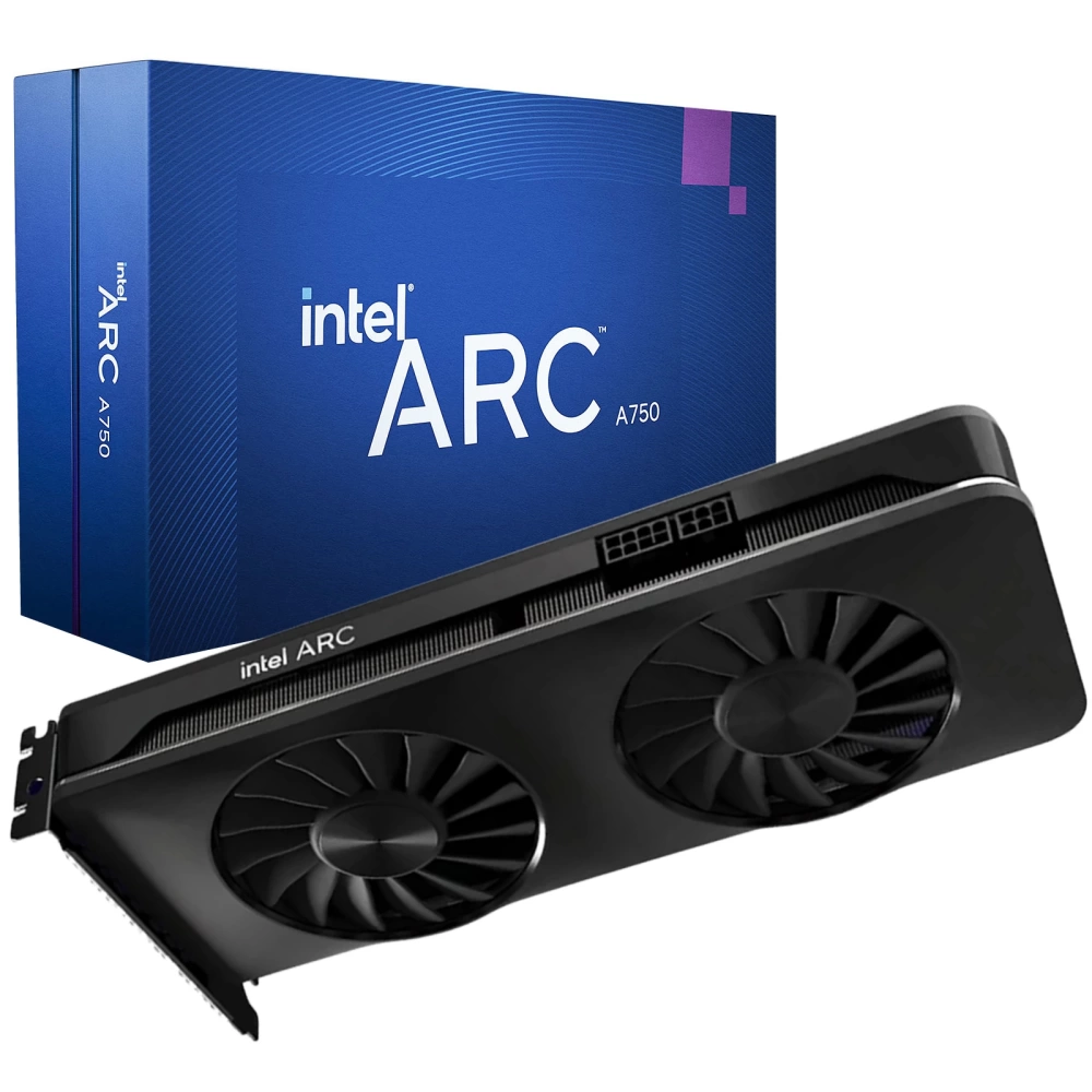 INTEL ARC A750 8GB 2560Bit GDDR6 HDMI DP Ekran Kartı 21P02J00BA