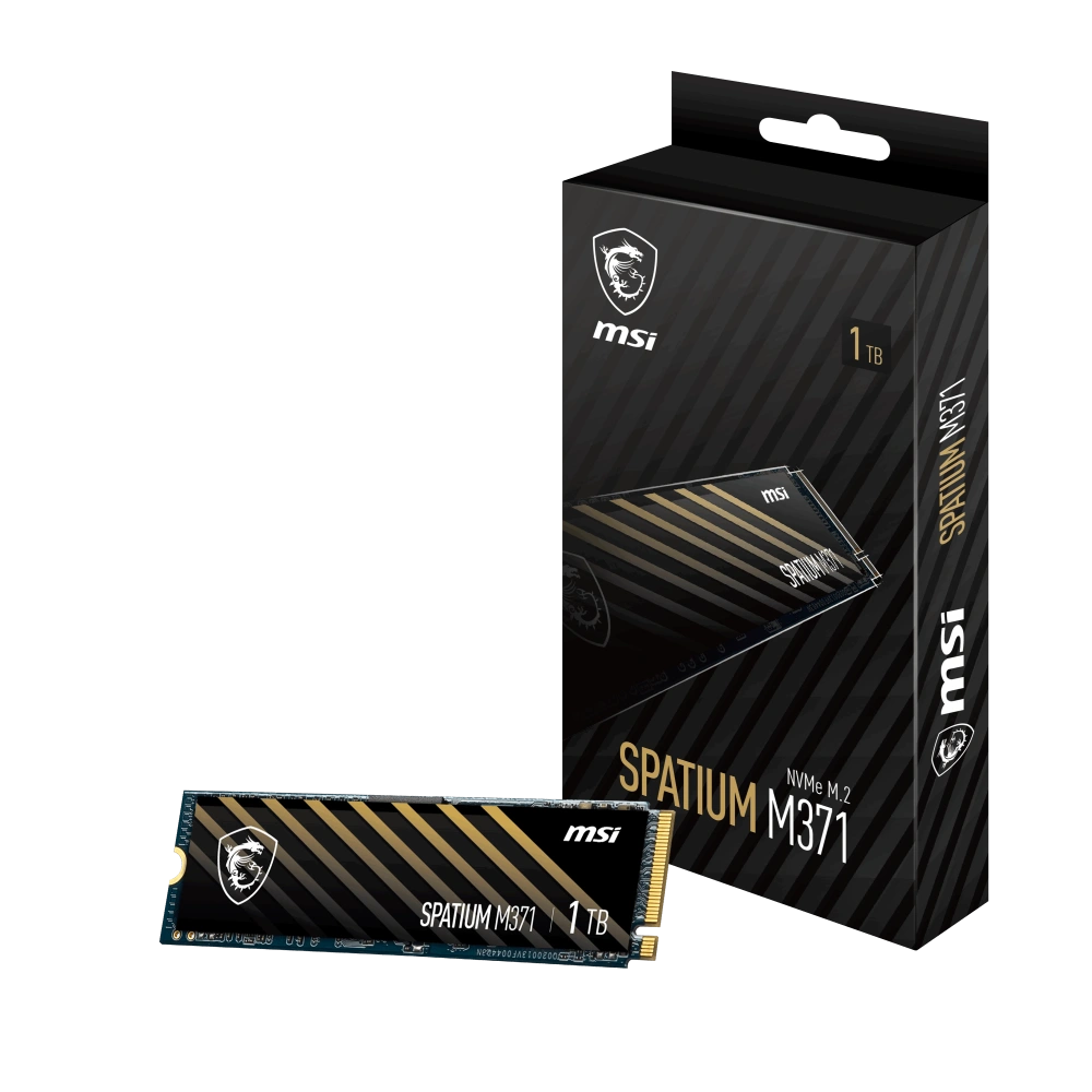 MSI SPATIUM M371 1TB PCIe Gen3x4 NVME M.2 SSD