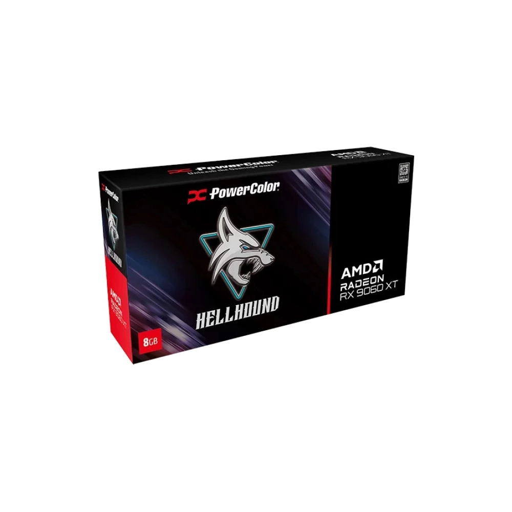 POWERCOLOR HELLHOUND RX9060XT 8GB GDDR6 (RX9060XT 8G-L/OC) EKRAN KARTI