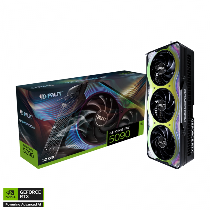 Palit GeForce RTX 5090 GameRock 32GB 512Bit GDDR7 Nvidia Oyuncu