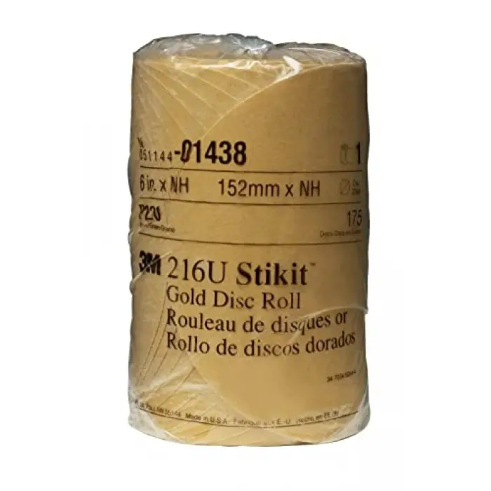 01438 Stikit Gold 6 P220A Grit Disc Roll