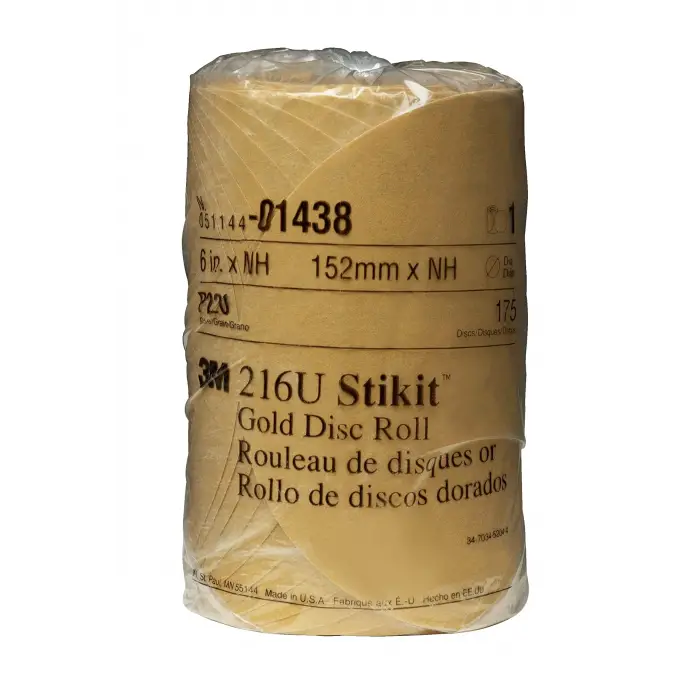 01438 Stikit Gold 6 P220A Grit Disc Roll