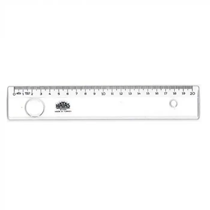 0151 20 cm Geniş Mercekli Cetvel