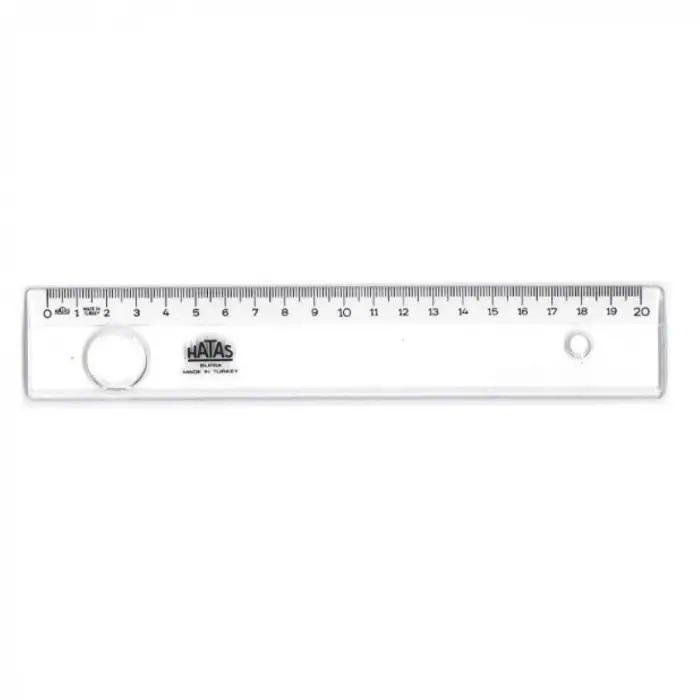 0151 20 cm Geniş Mercekli Cetvel