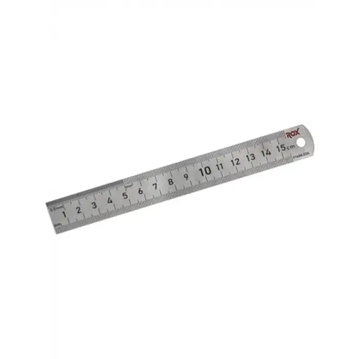 0198 çift taraflı çelik cetvel 150 mm