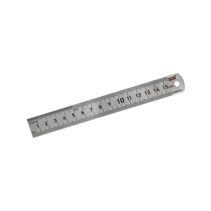 0198 çift taraflı çelik cetvel 150 mm