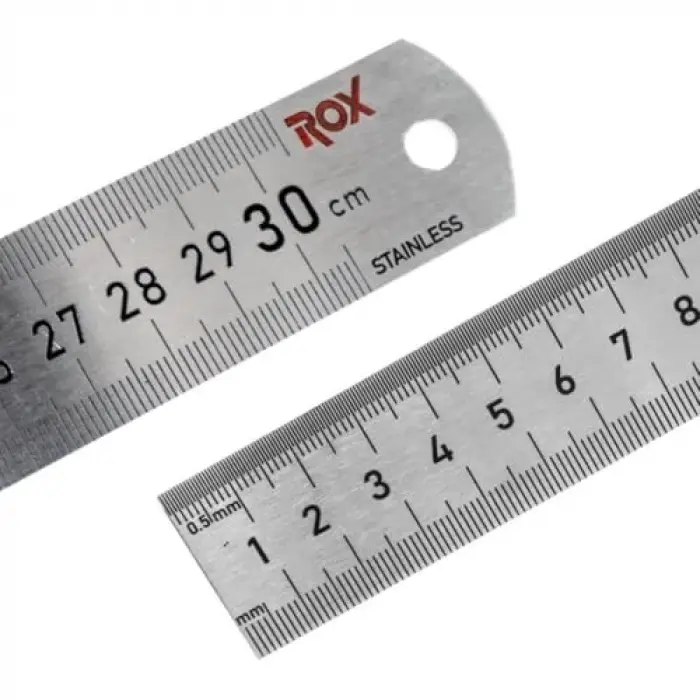 0199 Çift Taraflı Çelik Cetvel, 300 mm