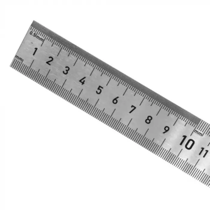 0199 Çift Taraflı Çelik Cetvel, 300 mm
