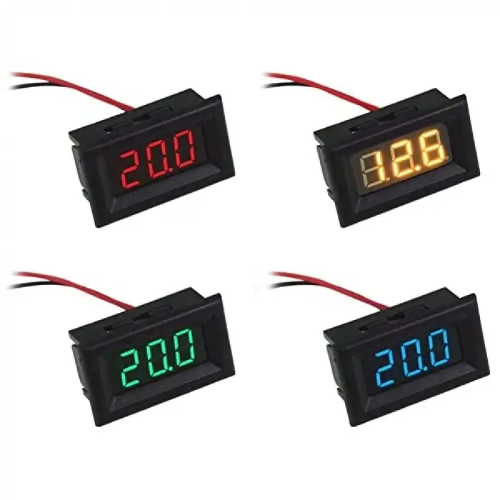 0.36 inç DC2.4V-30V Voltmetre, 2 Kablolu