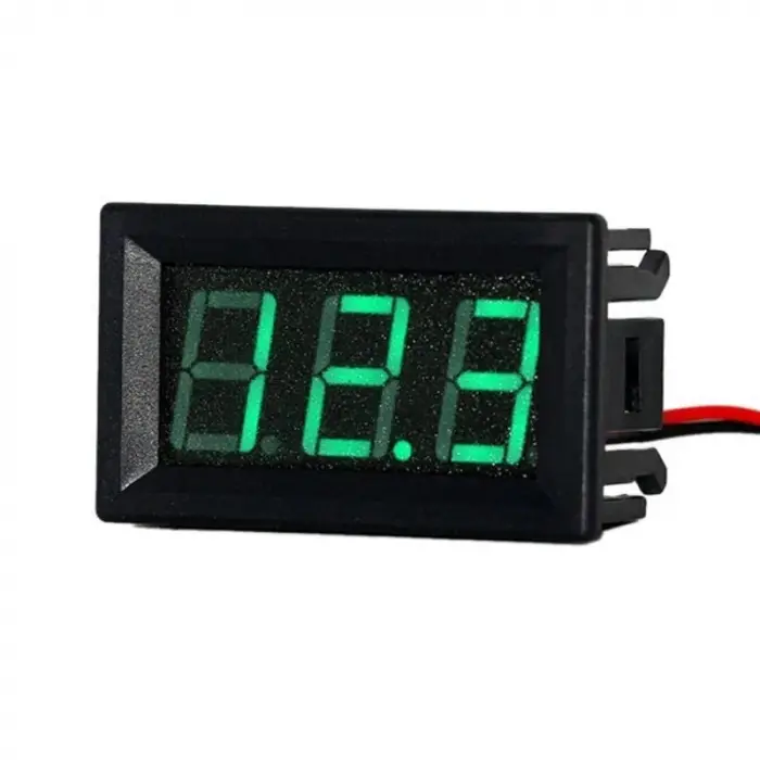 0.36 inç Voltmetre DC2.4V-30V 2 kablolu