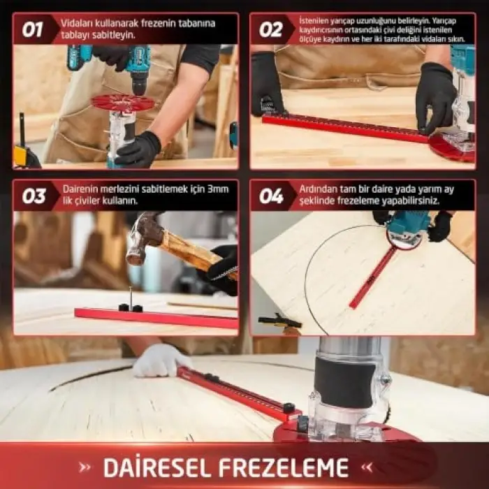 0385 Freze Gönye Cetveli