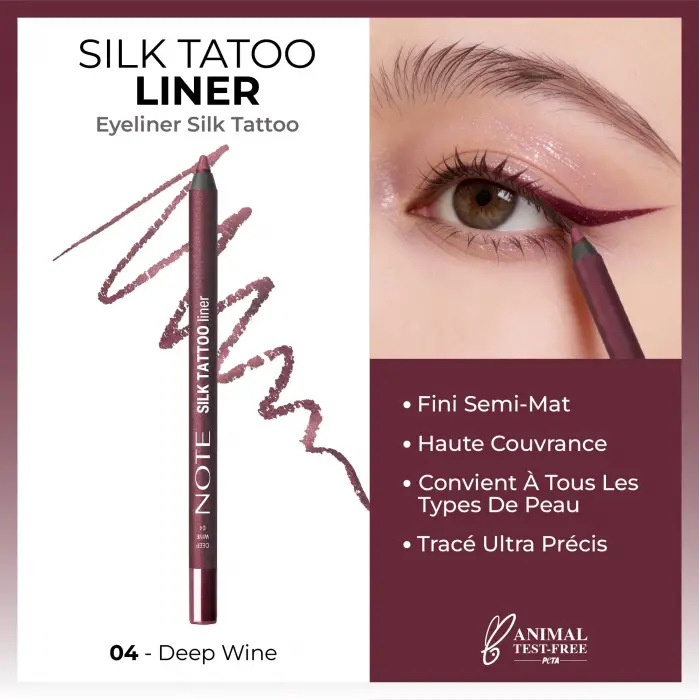 04 Deep Wine Suya Dayanıklı İpeksi Jel Göz Kalemi