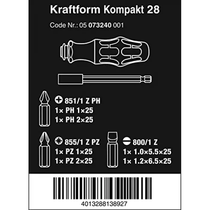 05073240001 Kraftform Kompakt 28 SB, 6 parça