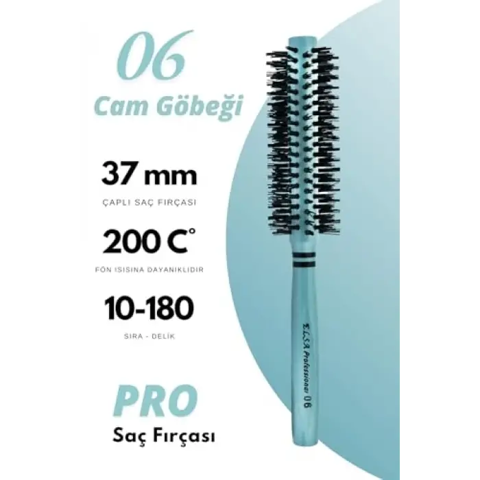 06 Cam Göbeği Saç Fırçası