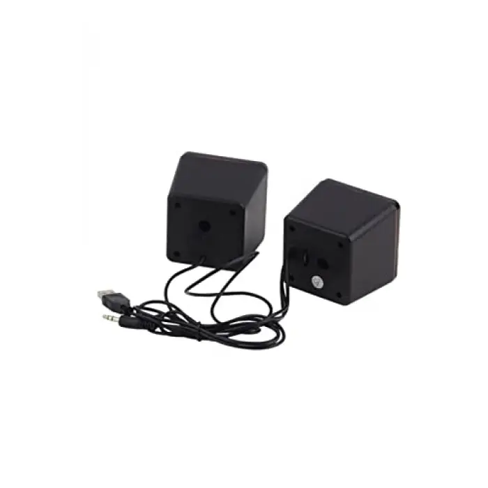 1+1 mini multimedya PC hoparlörü, AUX ve USB kablolu