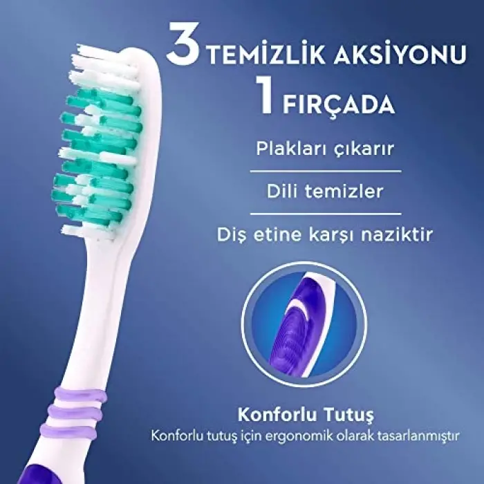 1-2-3 Cavity Defense Diş Fırçası Orta