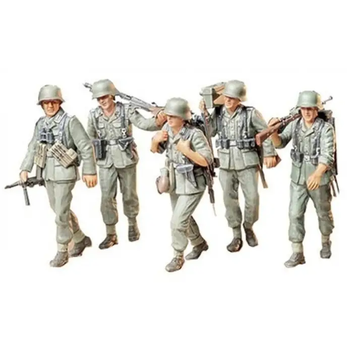 1/35 German Machine Gun Crew Plastik Askeri Figür