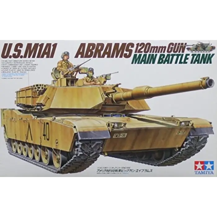 1/35 U.S. M1A1 Abrams Plastik Askeri Araç Kiti