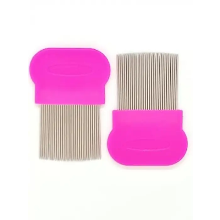 1 Adet Metal Bit Tarağı pembe