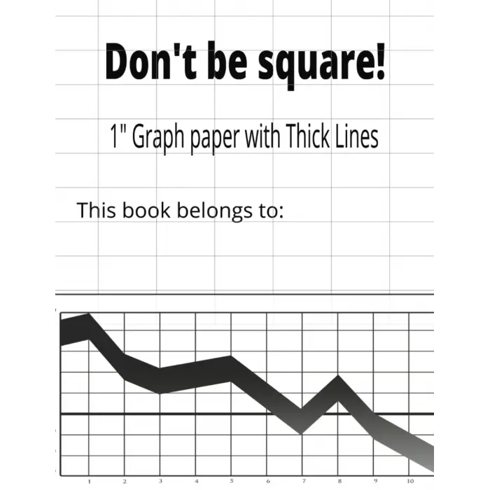 1” Kalın Çizgili Grafik Kağıdı