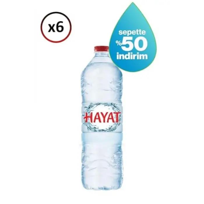 1 L su, 6lı paket