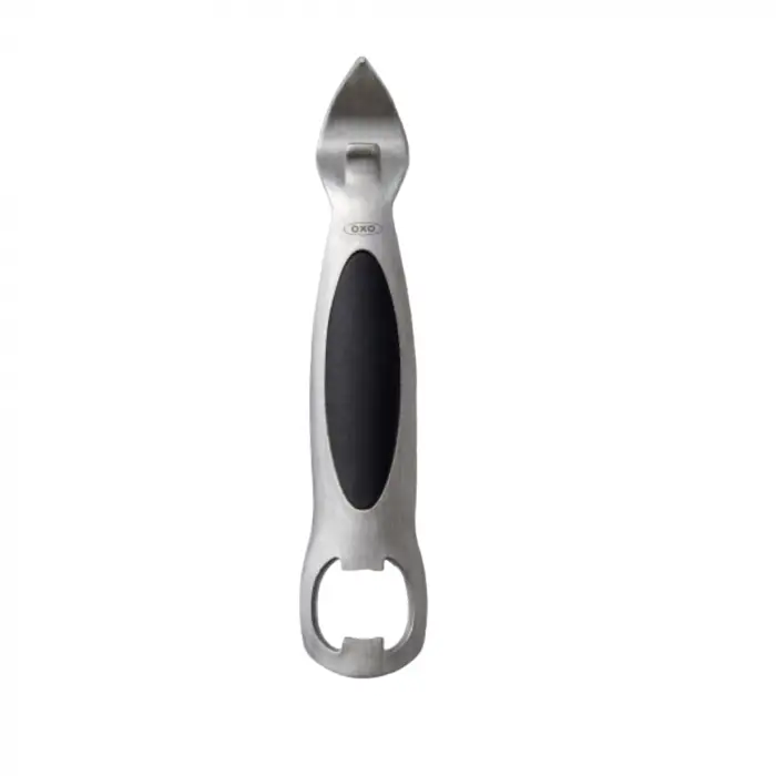 (1, Silver/Black) - SteeL Bottle Opener
