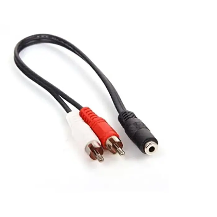 1 Stereo Dişi-2 Rca Kablo