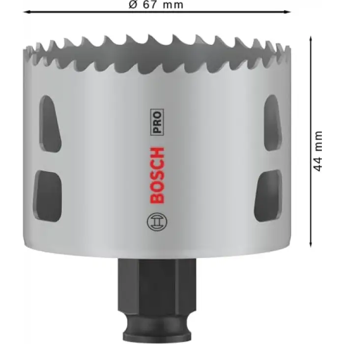 1 x PRO Multi Material Power Change Plus Hole Testere (Softwood, Drywall, Ø 67 mm, Professional Accessory Rotary Drill/Drivers)