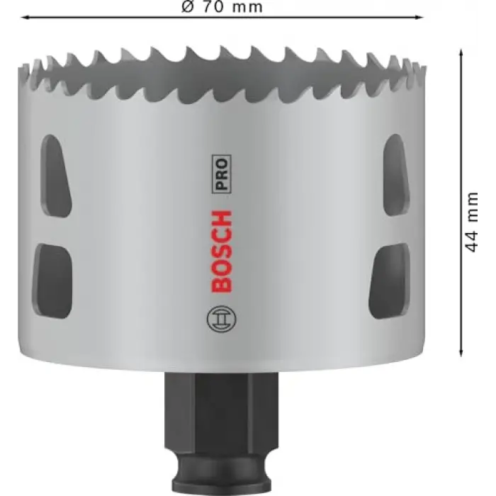 1 x PRO Multi Material Power Change Plus Hole Testere (Softwood, Drywall, Ø 70 mm, Professional Accessory Rotary Drill/Drivers)